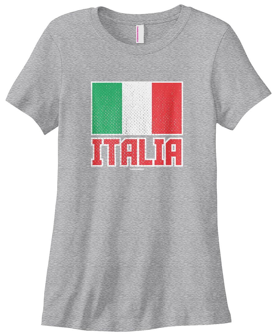 Threadrock Women S Flag Of Italia T Shirt Italy Italian Country Pride Ebay